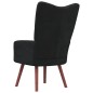 vidaXL Sillón de relax de terciopelo negro