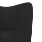 vidaXL Sillón de relax de terciopelo negro