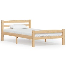 vidaXL Estructura de cama de madera maciza de pino 100x200 cm