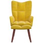 vidaXL Sillón de relax con taburete terciopelo amarillo mostaza vidaXL Sillón de relax con taburete terciopelo amarillo mostaza