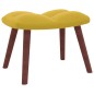 vidaXL Sillón de relax con taburete terciopelo amarillo mostaza vidaXL Sillón de relax con taburete terciopelo amarillo mostaza
