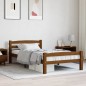 vidaXL Estructura de cama madera maciza pino marrón miel 100x200 cm vidaXL Estructura de cama madera maciza pino marrón miel 100x200 cm