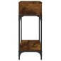 vidaXL Mesa consola madera de ingeniería roble ahumado 100x30,5x75 cm vidaXL Mesa consola madera de ingeniería roble ahumado 100x30,5x75 cm