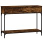vidaXL Mesa consola madera de ingeniería roble ahumado 100x30,5x75 cm vidaXL Mesa consola madera de ingeniería roble ahumado 100x30,5x75 cm