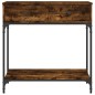 vidaXL Mesa consola madera de ingeniería roble ahumado 75x34,5x75 cm vidaXL Mesa consola madera de ingeniería roble ahumado 75x34,5x75 cm