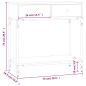 vidaXL Mesa consola madera de ingeniería roble ahumado 75x34,5x75 cm vidaXL Mesa consola madera de ingeniería roble ahumado 75x34,5x75 cm