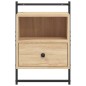 vidaXL Mesita de noche de pared roble Sonoma 40x30x61 cm