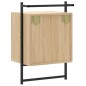 vidaXL Mesita de noche de pared roble Sonoma 40x30x61 cm