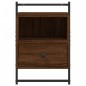vidaXL Mesitas de noche de pared 2 unidades marrón roble 40x30x61 cm vidaXL Mesitas de noche de pared 2 unidades marrón roble 40x30x61 cm
