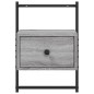 vidaXL Mesita de noche de pared gris Sonoma 35x30x51 cm