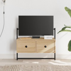 vidaXL Mueble TV de pared madera ingeniería roble Sonoma 60,5x30x51 cm
