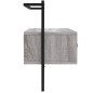 vidaXL Mueble TV de pared madera ingeniería gris Sonoma 100,5x30x51 cm vidaXL Mueble TV de pared madera ingeniería gris Sonoma 100,5x30x51 cm