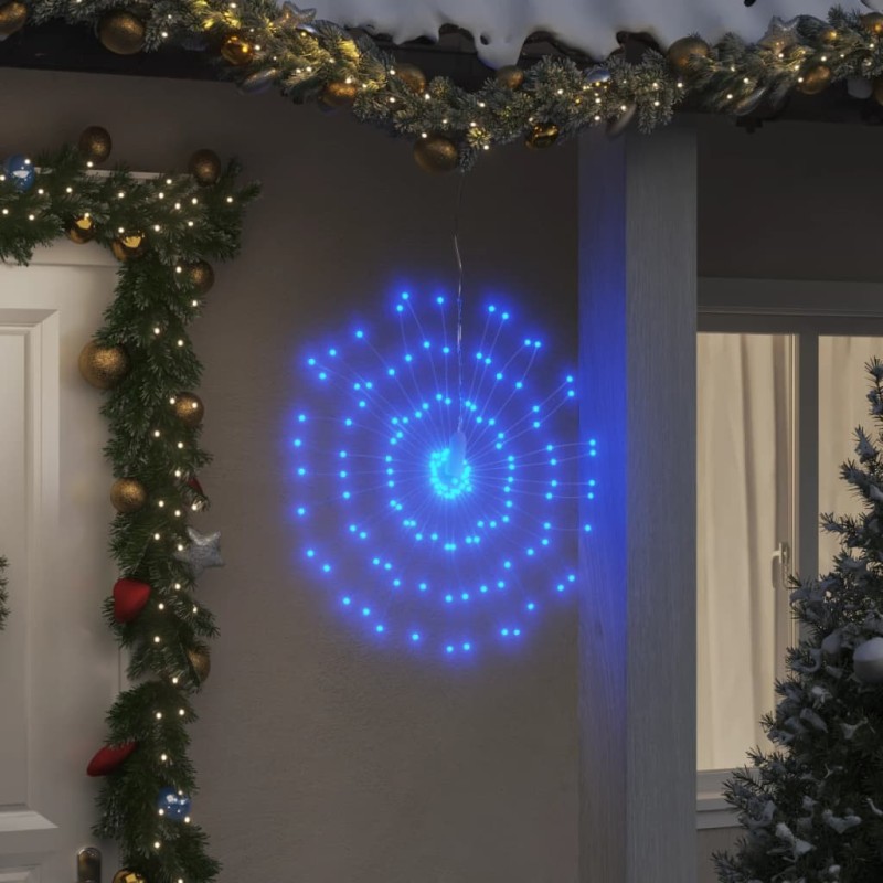 vidaXL Luces de Navidad de estrellas 8 uds 140 LED azul 17 cm vidaXL Luces de Navidad de estrellas 8 uds 140 LED azul 17 cm