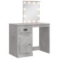 vidaXL Tocador con luces LED gris hormigón 90x42x132,5 cm vidaXL Tocador con luces LED gris hormigón 90x42x132,5 cm