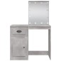 vidaXL Tocador con luces LED gris hormigón 90x42x132,5 cm vidaXL Tocador con luces LED gris hormigón 90x42x132,5 cm
