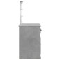 vidaXL Tocador con luces LED gris hormigón 90x42x132,5 cm vidaXL Tocador con luces LED gris hormigón 90x42x132,5 cm