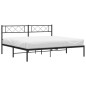vidaXL Estructura de cama con cabecero metal negro 183x213 cm vidaXL Estructura de cama con cabecero metal negro 183x213 cm