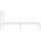 vidaXL Estructura de cama de metal con cabecero blanco 90x190 cm vidaXL Estructura de cama de metal con cabecero blanco 90x190 cm