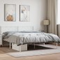 vidaXL Estructura de cama de metal con cabecero blanca 120x200 cm vidaXL Estructura de cama de metal con cabecero blanca 120x200 cm