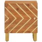 vidaXL Mesitas de noche 2 uds madera maciza de mango marrón y negro vidaXL Mesitas de noche 2 uds madera maciza de mango marrón y negro