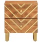 vidaXL Mesitas de noche 2 uds madera maciza de mango marrón y negro vidaXL Mesitas de noche 2 uds madera maciza de mango marrón y negro
