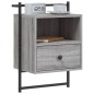 vidaXL Mesitas de noche de pared 2 unidades gris Sonoma 40x30x61 cm vidaXL Mesitas de noche de pared 2 unidades gris Sonoma 40x30x61 cm