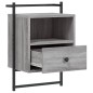 vidaXL Mesitas de noche de pared 2 unidades gris Sonoma 40x30x61 cm vidaXL Mesitas de noche de pared 2 unidades gris Sonoma 40x30x61 cm