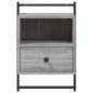 vidaXL Mesitas de noche de pared 2 unidades gris Sonoma 40x30x61 cm vidaXL Mesitas de noche de pared 2 unidades gris Sonoma 40x30x61 cm