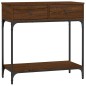 vidaXL Mesa consola madera de ingeniería marrón roble 75x34,5x75 cm vidaXL Mesa consola madera de ingeniería marrón roble 75x34,5x75 cm