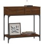 vidaXL Mesa consola madera de ingeniería marrón roble 75x34,5x75 cm vidaXL Mesa consola madera de ingeniería marrón roble 75x34,5x75 cm