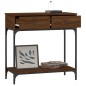 vidaXL Mesa consola madera de ingeniería marrón roble 75x34,5x75 cm vidaXL Mesa consola madera de ingeniería marrón roble 75x34,5x75 cm