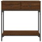 vidaXL Mesa consola madera de ingeniería marrón roble 75x34,5x75 cm vidaXL Mesa consola madera de ingeniería marrón roble 75x34,5x75 cm