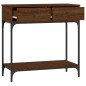 vidaXL Mesa consola madera de ingeniería marrón roble 75x34,5x75 cm vidaXL Mesa consola madera de ingeniería marrón roble 75x34,5x75 cm