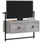 vidaXL Mueble TV de pared madera ingeniería gris Sonoma 60,5x30x51 cm vidaXL Mueble TV de pared madera ingeniería gris Sonoma 60,5x30x51 cm