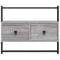 vidaXL Mueble TV de pared madera ingeniería gris Sonoma 60,5x30x51 cm vidaXL Mueble TV de pared madera ingeniería gris Sonoma 60,5x30x51 cm