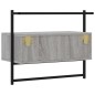 vidaXL Mueble TV de pared madera ingeniería gris Sonoma 60,5x30x51 cm vidaXL Mueble TV de pared madera ingeniería gris Sonoma 60,5x30x51 cm