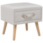 vidaXL Mesita de noche blanco 40x35x40 cm cuero sintético vidaXL Mesita de noche blanco 40x35x40 cm cuero sintético