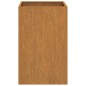vidaXL Jardinera de acero corten 42x38x75 cm