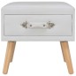 vidaXL Mesita de noche blanco 40x35x40 cm cuero sintético vidaXL Mesita de noche blanco 40x35x40 cm cuero sintético