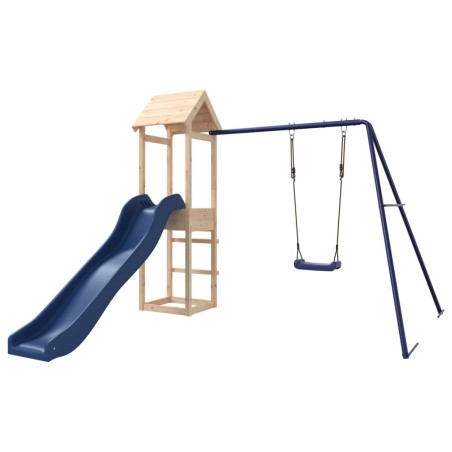 vidaXL Parque infantil de exterior madera maciza de pino