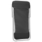 vidaXL Silla de playa plegable 2 uds acero recubierto textilene negro vidaXL Silla de playa plegable 2 uds acero recubierto textilene negro