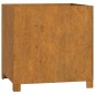 vidaXL Jardineras con patas 2 udss acero corten oxidado 49x47x50 cm