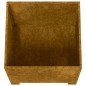 vidaXL Jardineras con patas 2 udss acero corten oxidado 49x47x50 cm