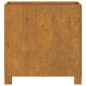vidaXL Jardineras con patas 2 uds acero corten oxidado 42x40x43 cm vidaXL Jardineras con patas 2 uds acero corten oxidado 42x40x43 cm