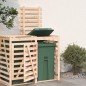 vidaXL Extensión para cobertizo de cubos de basura madera maciza pino vidaXL Extensión para cobertizo de cubos de basura madera maciza pino