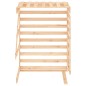 vidaXL Extensión para cobertizo de cubos de basura madera maciza pino vidaXL Extensión para cobertizo de cubos de basura madera maciza pino