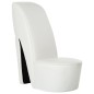 vidaXL Sillón con forma de zapato de tacón cuero sintético blanco vidaXL Sillón con forma de zapato de tacón cuero sintético blanco