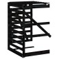 vidaXL Extensión para cobertizo de cubos de basura madera pino negro vidaXL Extensión para cobertizo de cubos de basura madera pino negro