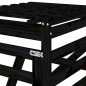 vidaXL Extensión para cobertizo de cubos de basura madera pino negro vidaXL Extensión para cobertizo de cubos de basura madera pino negro