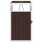 vidaXL Cobertizo para ccontenedor de basura acero marrón 72x81x121 cm vidaXL Cobertizo para ccontenedor de basura acero marrón 72x81x121 cm